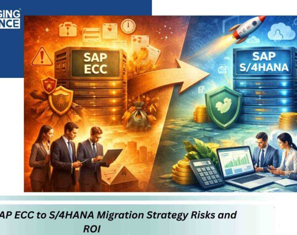 SAP ECC to SAP S/4HANA Cloud migration roadmap showing digital core modernization and enterprise ERP transformation