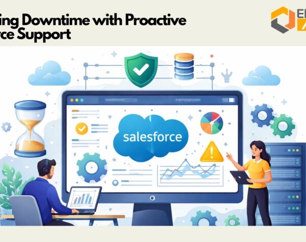 Salesforce support services dashboard showing system health and uptime monitoring