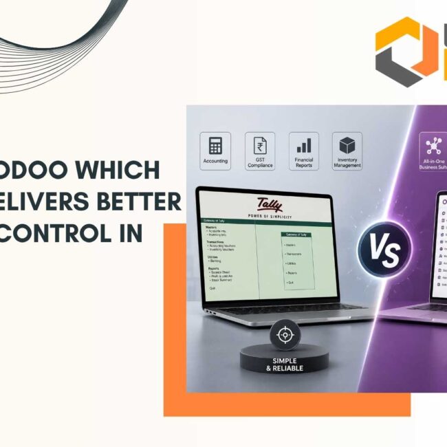 Tally vs Odoo ERP comparison for inventory management, automation, and real-time business visibility