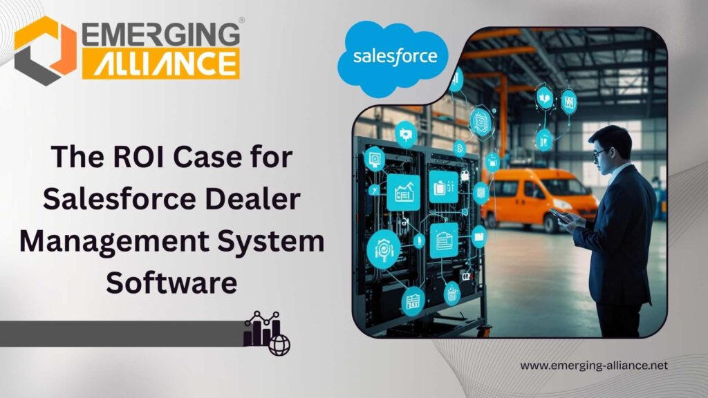 Salesforce Dealer Management System dashboard showing dealer performance and inventory insights