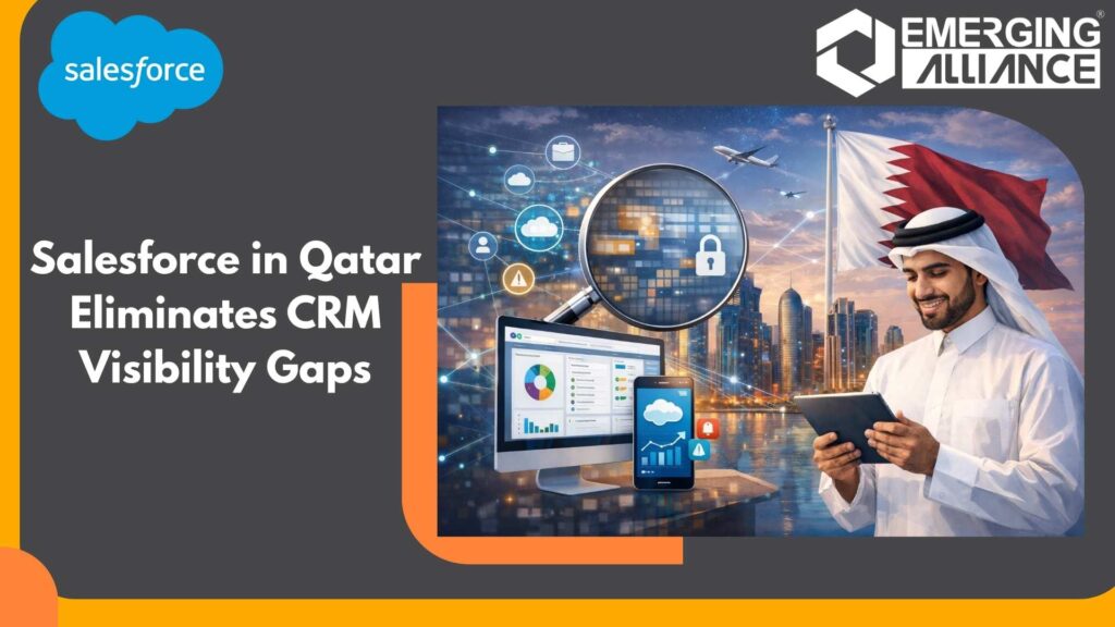 Salesforce CRM dashboard showing real-time customer data visibility and analytics for Qatar businesses