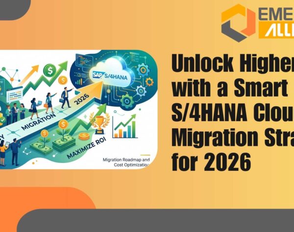 Enterprise team planning SAP S/4HANA Cloud migration strategy to reduce costs and maximize ROI with data-driven insights