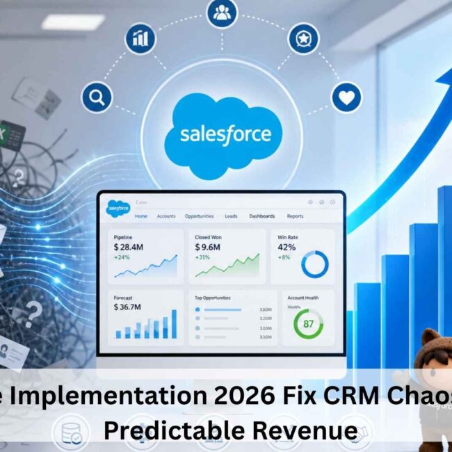 Salesforce implementation partner optimizing CRM for ROI and predictable revenue