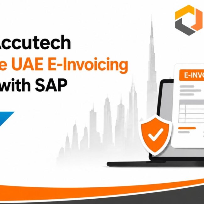 SAP-based UAE e-invoicing compliance and invoice automation dashboard.