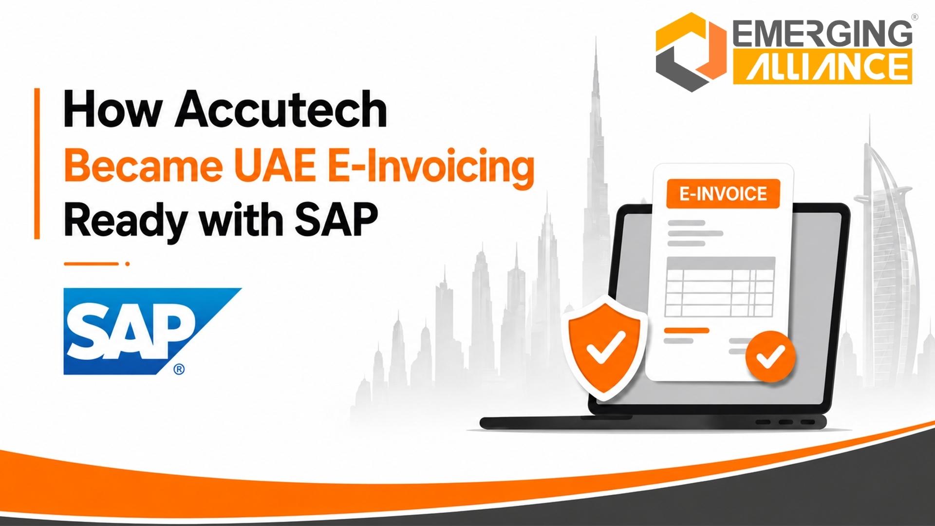 SAP-based UAE e-invoicing compliance and invoice automation dashboard.
