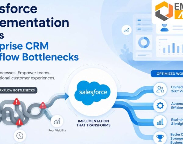 Salesforce implementation improving enterprise workflow automation and CRM visibility
