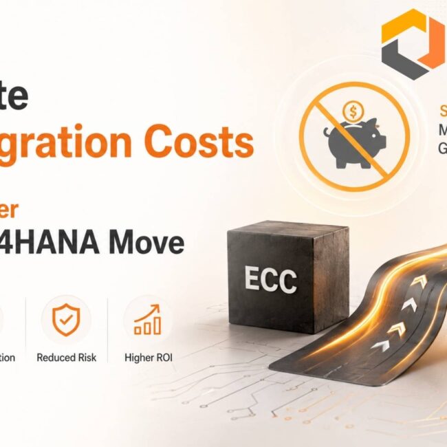 Enterprise SAP ECC to SAP S/4HANA migration strategy improving automation, analytics, scalability, and business performance