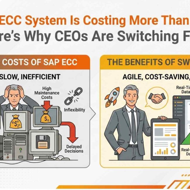 Enterprise SAP ECC to S/4HANA Migration strategy for digital transformation and cloud ERP modernization