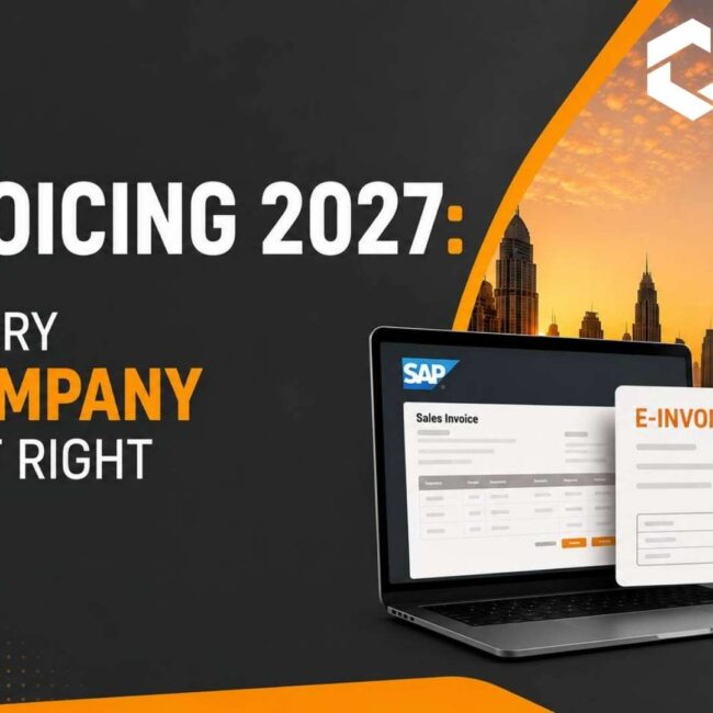 UAE SAP e-invoicing compliance for 2027