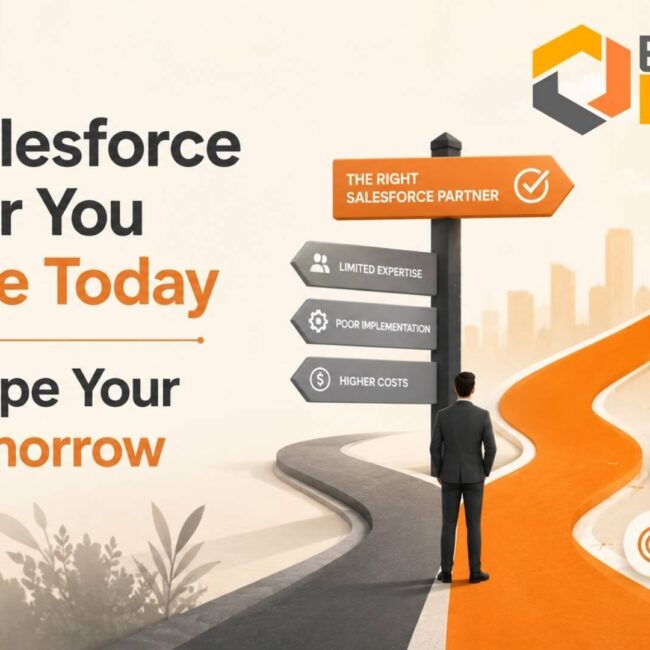 Salesforce Partner to improve CRM ROI, automation, scalability, and digital transformation success.