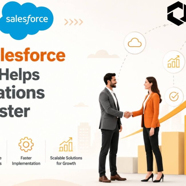Salesforce Partner helping enterprises improve automation, scalability, CRM visibility, workflow efficiency, and business growth.