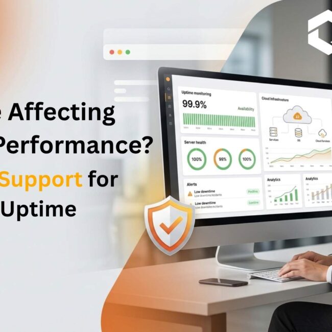 Salesforce Support dashboard helping businesses reduce downtime and improve system uptime for uninterrupted business operations