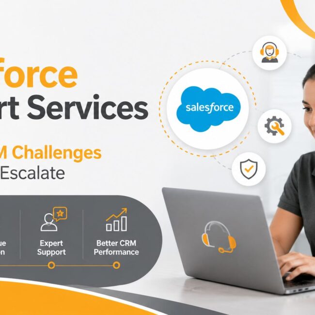 Salesforce Support Services team proactively monitoring CRM performance, resolving issues, and preventing business disruptions before they escalate