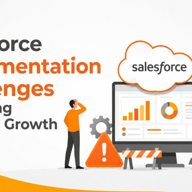 Salesforce implementation challenges affecting CRM adoption and business growth