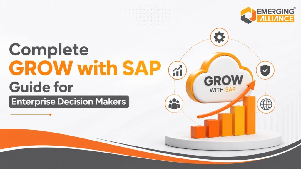 GROW with SAP cloud ERP supporting business scalability, governance, automation, and real-time decision-making