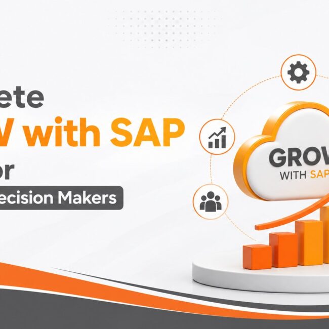 GROW with SAP cloud ERP supporting business scalability, governance, automation, and real-time decision-making