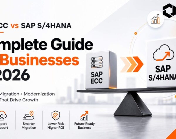 Comparison of SAP ECC and SAP S/4HANA support, highlighting maintenance, migration, and business planning for 2026.