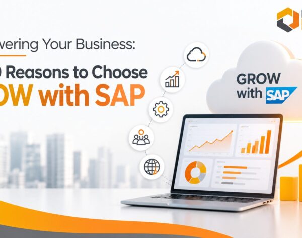 GROW with SAP cloud ERP helping growing businesses improve scalability, efficiency, and digital transformation.