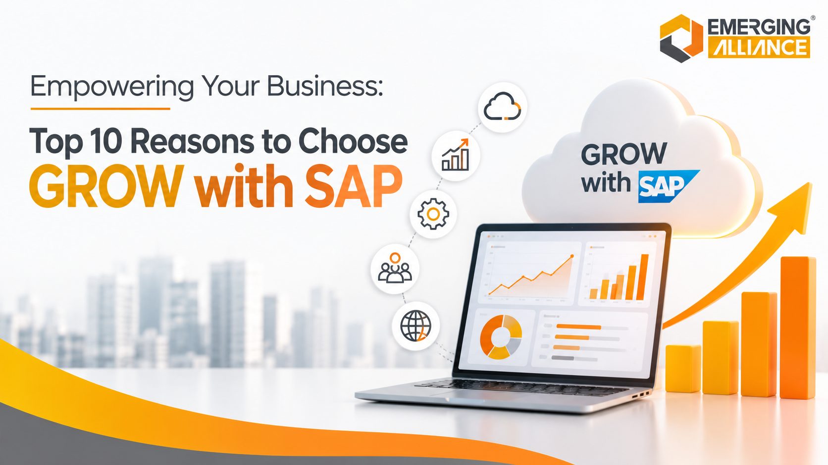 GROW with SAP cloud ERP helping growing businesses improve scalability, efficiency, and digital transformation.