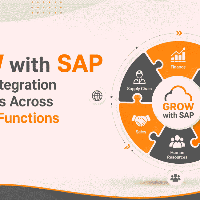 GROW with SAP connecting finance procurement manufacturing and sales