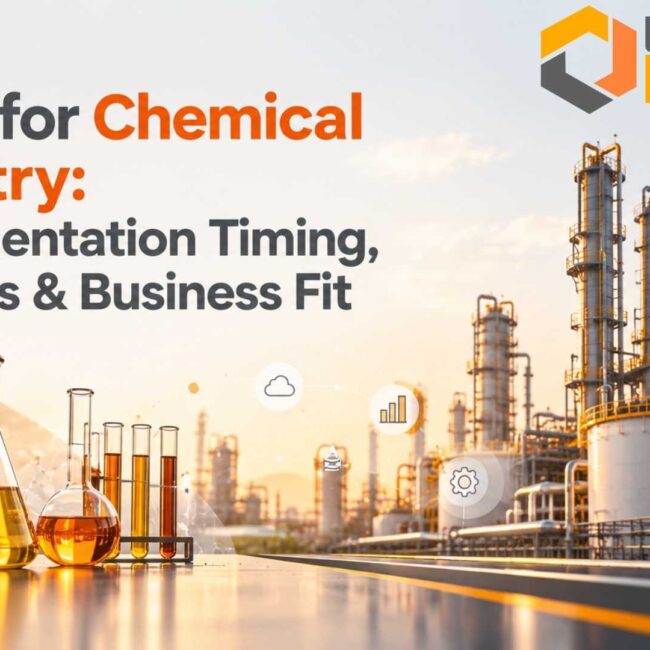 Odoo for Chemical Industry: Implementation Timing, Benefits & Business Fit