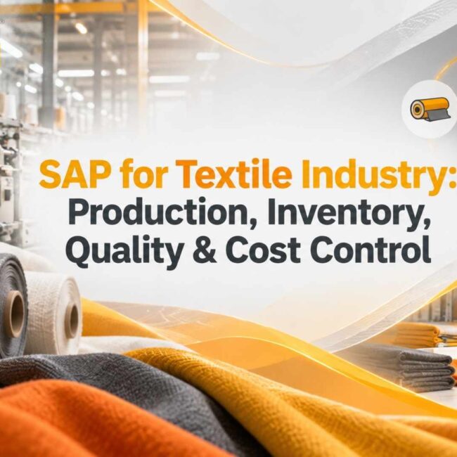 SAP for Textile Industry: Production, Inventory, Quality & Cost Control