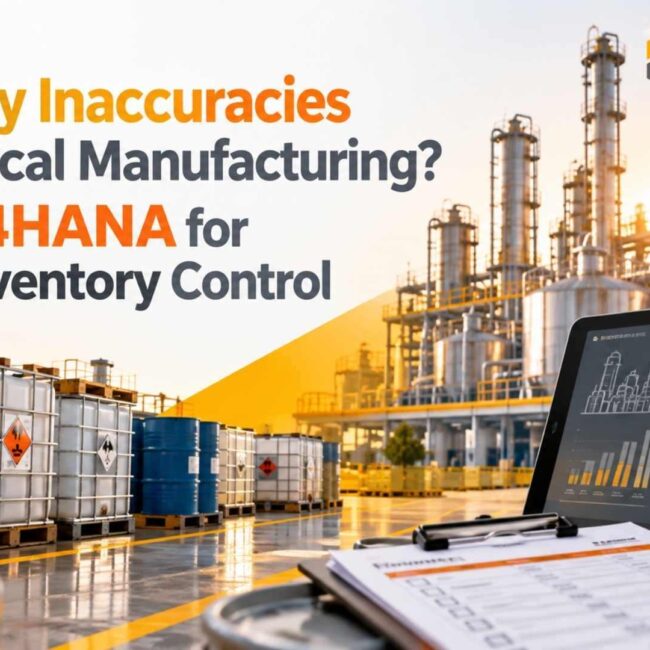 Inventory Inaccuracies in Chemical Manufacturing? SAP S/4HANA for Better Inventory Control