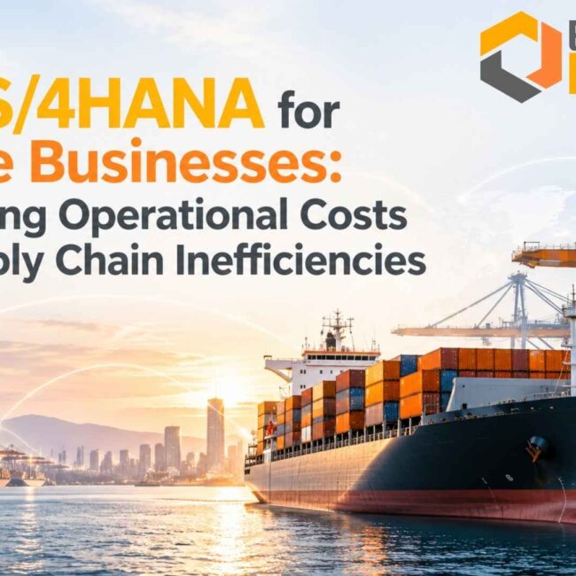 SAP S/4HANA for Marine Businesses Addressing Operational Costs and Supply Chain Inefficiencies